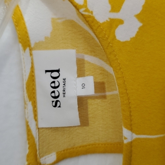 Seed Heritage Floral Print Viscose Dress Size 10 - Picture 2 of 11